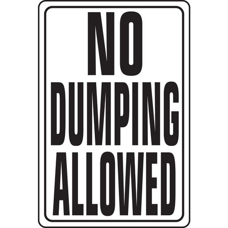 HY-KO No Dumping Sign 12" x 18" A11039